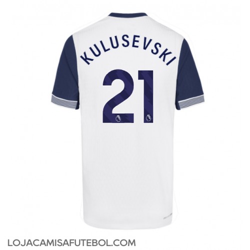 Camisa de Futebol Tottenham Hotspur Dejan Kulusevski #21 Equipamento Principal 2024-25 Manga Curta